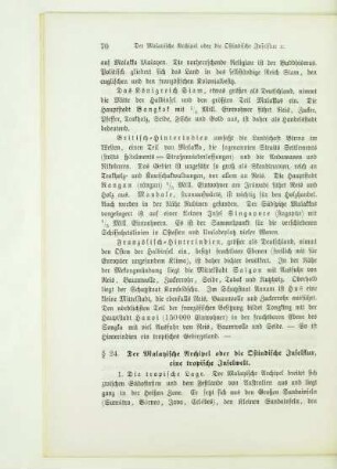 Der Malayische Archipel oder die Ostindische Inselflur, eine tropische Inselwelt