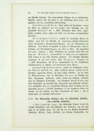 Der Malayische Archipel oder die Ostindische Inselflur, eine tropische Inselwelt