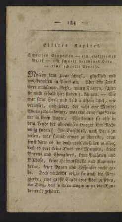 Eilftes Kapitel.