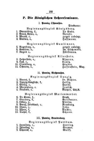 Die Königlichen Lehrerseminare