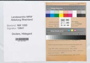 Entnazifizierung Hildegard Docters, geb. 26.06.1921 ()