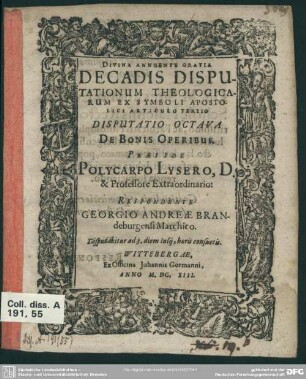 8: De bonis operibus