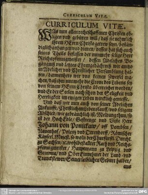 Lebenslauf : Curriculum Vitae