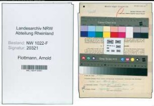 Entnazifizierung Arnold Flottmann , geb. 05.09.1904 (Bierkutscher)