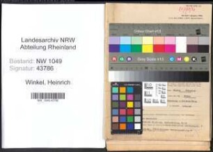Entnazifizierung Heinrich Winkel , geb. 24.06.1900 (Angestellter)