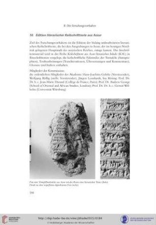 10. Edition literarischer Keilschrifttexte aus Assur