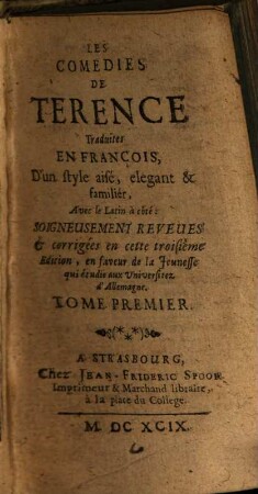 Les Comédies de Terence