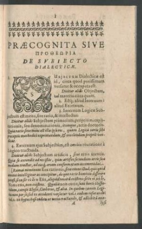 Praecognita Dialecticae.