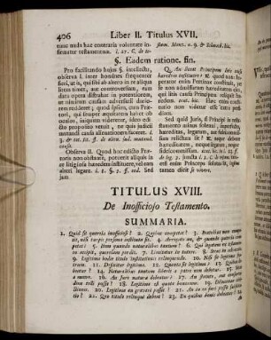 Titulus XVIII. De Inofficioso Testamento