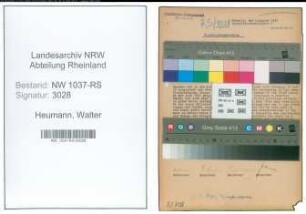 Entnazifizierung Walter Heumann , geb. 01.04.1900 (Stadtinspektor)