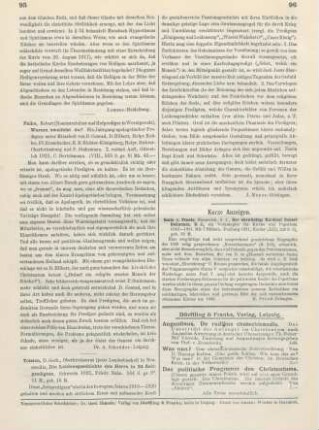 95-96 [Rezension] Tolzien, Gerhard, Die Leidensgeschichte des Herrn in 24 Zeitpredigten
