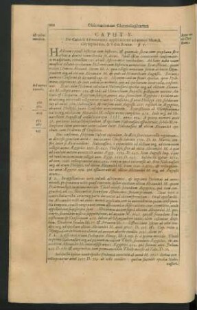 Caput V. De Calculi Astronomici applicatione ad annos Mundi, Olympiadum, & Urbis Romae.