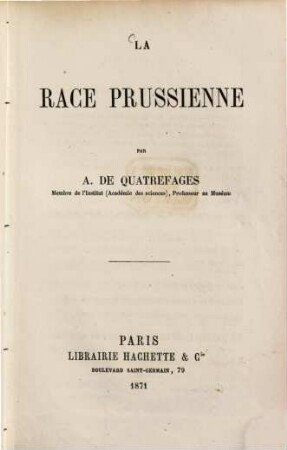 La race Prussienne