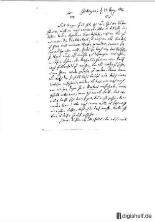 23: Brief von Friedrich Bouterwek an Johann Wilhelm Ludwig Gleim