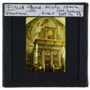 Finja, Kirche : Apsis, Altar