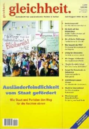 "Gleichheit - Zeitschrift für sozialistische Politik und Kultur" (Zeitungskiosk 1998)