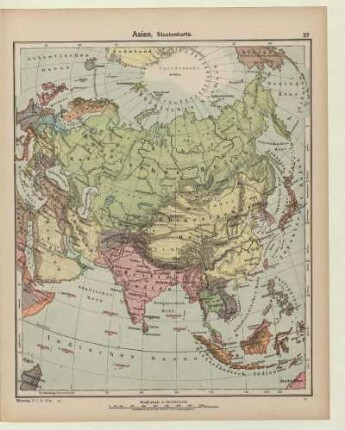Asien, Staatenkarte