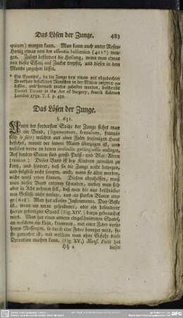 Das Lösen der Zunge