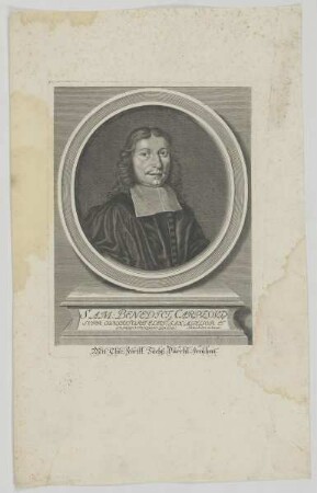 Bildnis des Sam. Benedictus Carpzov