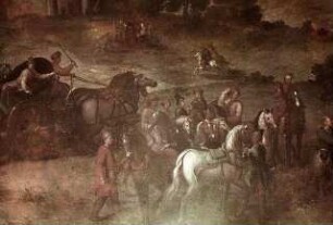 Die Übergabe der Schlüssel der von den Türken eroberten Festungen an Herzog Karl V. von Lothringen 1687