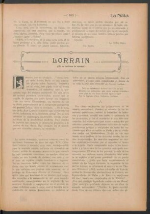 Lorrain : (De un cuaderno de apuntes)