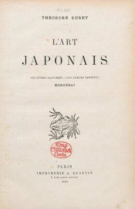 L'art japonais : les livres illustrés - les albums imprimés - Hokousaï