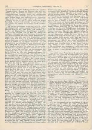 444-445 [Rezension] Kitzig, Berthold, Gustav Adolf, Jacobus Fabricius und Michael Altenburg