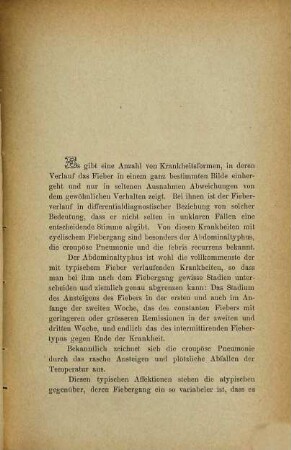 Ueber den Fieberverlauf bei Pleuritis