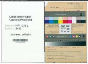Entnazifizierung Wilhelm Laumeier , geb. 21.11.1894 (Lehrer)