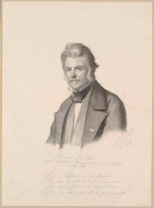 Bildnis Förster, Ernst (1800-1885), Maler, Kunsthistoriker, Schriftsteller