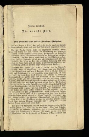 Fünfter Abschnitt: Die neueste Zeit