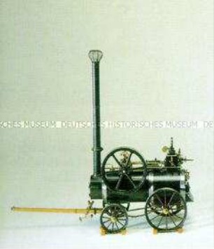Modell einer Lokomobile der Firma Wolf, Magdeburg-Buckau (Original 1862 - um 1885)