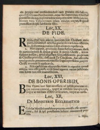 Loc. XII. De Ministerio Ecclesiastico