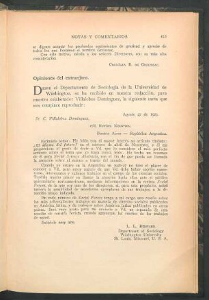 Opiniones de extranjero