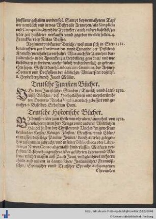 Teutsche Juristen Bücher.