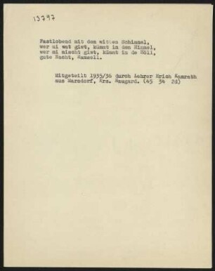 Fastlobend mit dem witten Schimmel,