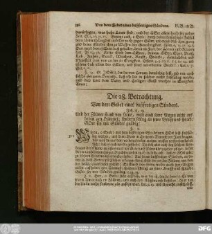 Die 28. Betrachtung. Von dem Gebet eines bußfertigen Sünders.