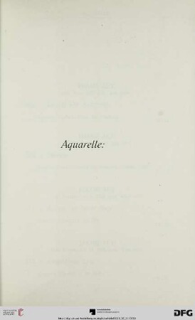 Aquarelle(Nr. 309-354)