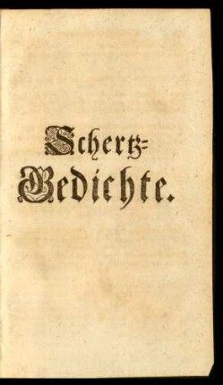 Schertz-Gedichte
