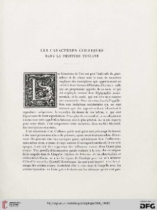 5. Pér. 9.1924: Les caractères coufiques dans la peinture toscane