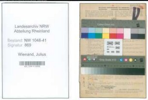 Entnazifizierung Julius Wienand , geb. 10.02.1915 (Angestellter)
