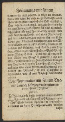 Wie Fortunatus mit seinem Diener darnach heimzoge ...