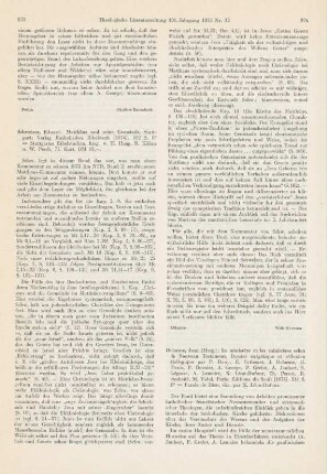 923-924 [Rezension] Schweizer, Eduard, Matthäus und seine Gemeinde