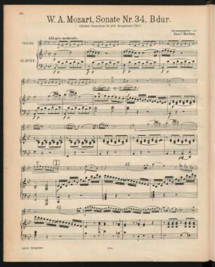 Violine und Klavier[, KV 378]