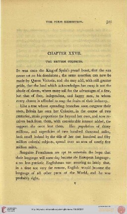 XXVII. The British Colonies