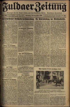 Ausgabe vom Dienstag, den 16. Dezember 1930.