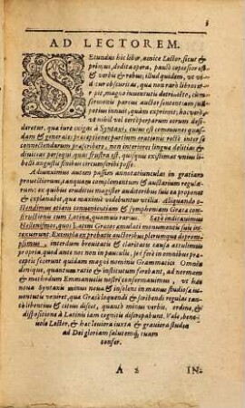 Iacobi Gretseri Societatis Iesv, Institvtionvm Lingvae Graecae Liber ..., Liber Secundus. De Recta Partivm Orationis Constrvctione : Pro Schola Hvmanitatis