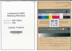 Entnazifizierung Friedrich Laudick , geb. 02.04.1891 (Postbeamter)