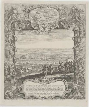 Schlacht/ Wellche geschehen A° 1704 den 13. Aug. ohnweit Höchstatt..../ Marechal de Camp und andere Hohe Officier sich befinden.