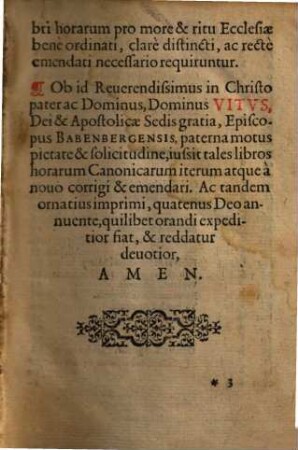 Breuiarium Secvndvm Vsvm Chorvmqve Ecclesiae Babenbergensis, [1]. Pars Hyemalis